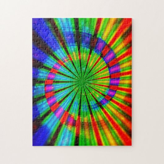Stropdas-Dye Groovy Rainbow Legpuzzel (Verticaal)