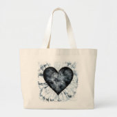 Stropdas-Dye Heart Canvas tas met verborgen boodsc (Voorkant)