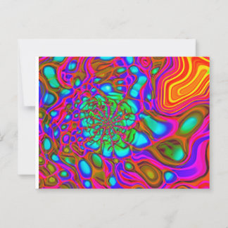 Stropdas-Dye kleur Splash Briefkaart