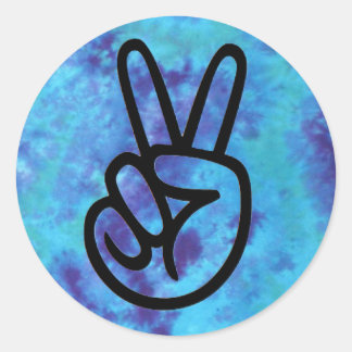 Stropdas-Dye Peace Stickers