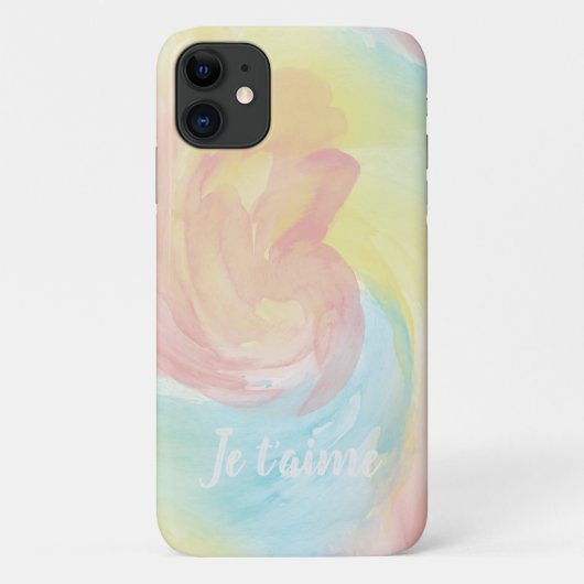 Stropdas-Dye Retro Pastel Painterly Waterverf in L Case-Mate iPhone Case (Achterkant)