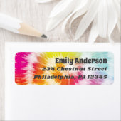 Stropdas-Dye Return-adreslabels Etiket (Insitu)