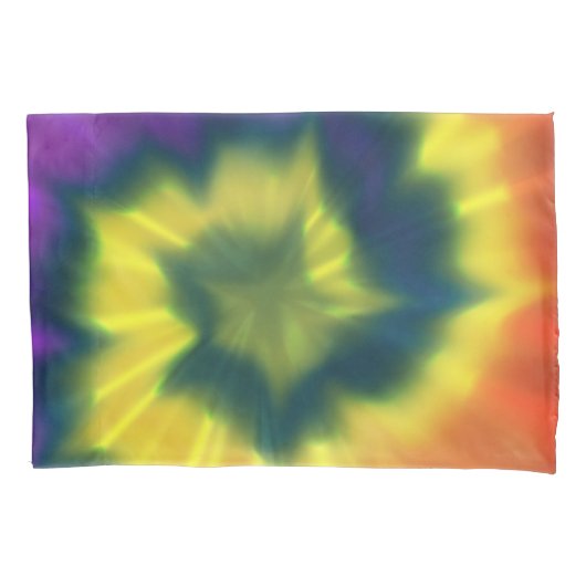 Stropdas-Dye Spiral - Pillowcase Kussensloop (Voorkant)