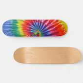 Stropdas-Dye Spiral Swirl - Regenboog Skateboard (Horizontaal)