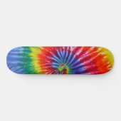 Stropdas-Dye Spiral Swirl - Regenboog Skateboard (Horizontaal)