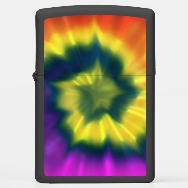 Stropdas-Dye Spiral - Zippo Lighter (Voorkant)