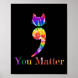 Stropdas-dye u zelfmoordpreventie bewustzijn poster