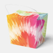 Stropdas-dye verjaardagsfeestje bedankdoosjes (Achterkant)