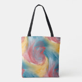 Stropdas-Dye Vette kleuren Painterly Waterverf in Draagtas (Achterkant)