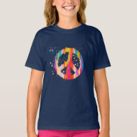 Stropdas-Dye-vredesteken Hippie Bohemian Festival