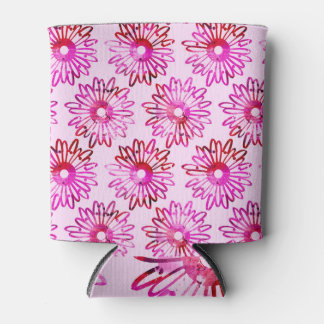 Stropdas-dye zomerbloemenpatroon blikjeskoeler
