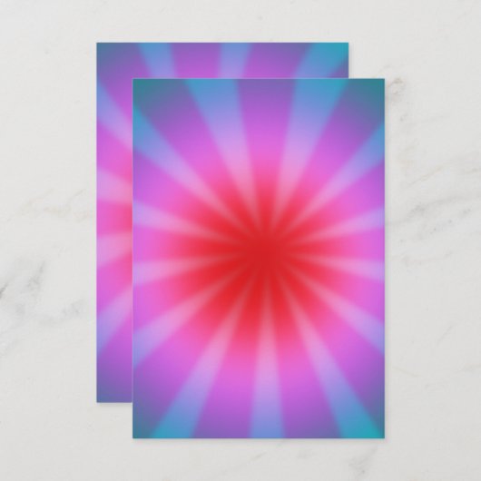 Stropdas Dyed nodigt uit Kaart (Voorkant / Achterkant)