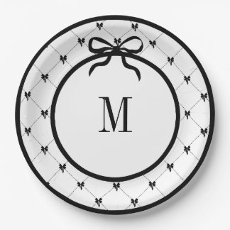 Stropdas een boog 9" Monogrammed Bord