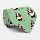 stropdas één op de panda claus (Opgerold)