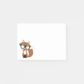 Stropdas en bril Hipster Brown Fox Post-it® Notes (Voorkant)