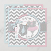 Stropdas- en Chevron-afdruk Kaart (Voorkant / Achterkant)