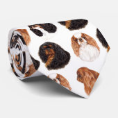 STROPDAS : Engels Speelgoed Spaniel ( King charles (Opgerold)