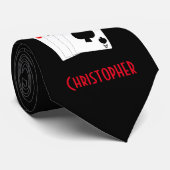 Stropdas Four Aces Design (Opgerold)