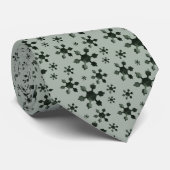 Stropdas Geometrische sneeuwvlokken - Lichen (Opgerold)