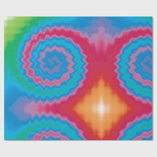 Stropdas-geverfde roovy retro-draderpatroon koel cadeaupapier (Vlak)