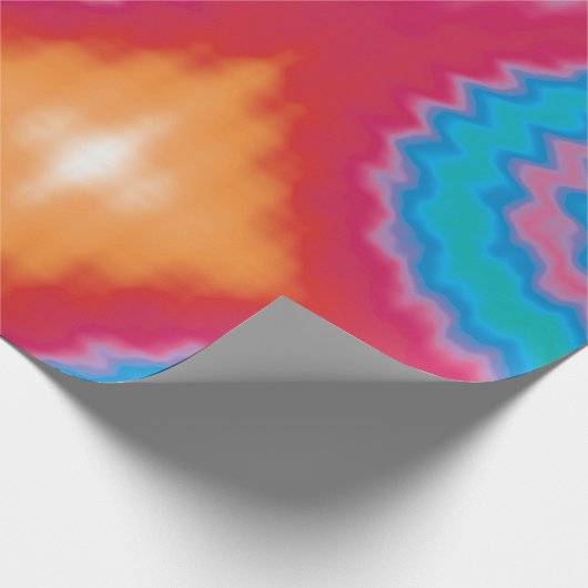 Stropdas-geverfde roovy retro-draderpatroon koel cadeaupapier (Hoek)