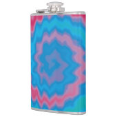 Stropdas-geverfde roovy retro-draderpatroon koel heupfles (Links)