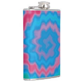 Stropdas-geverfde roovy retro-draderpatroon koel heupfles (Rechts)