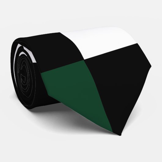 Stropdas Groen wit checkboard (Opgerold)