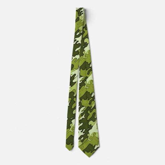 Stropdas Groene Camo (Achterkant)