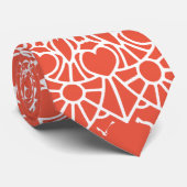 Stropdas Grunge Mandalas (Opgerold)