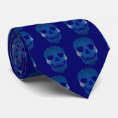 Stropdas Halloween Blue Botten (Opgerold)