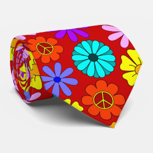 Stropdas Hippie Flowers