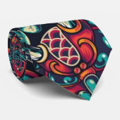 Stropdas Japanse tattoo (Opgerold)