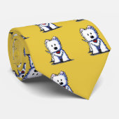 Stropdas KiniArt Westie Terrier (Opgerold)