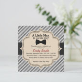 Stropdas klein Man Baby shower Kaart (Staand voorkant)