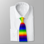 Stropdas kleurrijk regenboogpatroon (Gebonden)