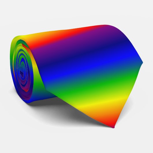 Stropdas kleurrijk regenboogpatroon (Opgerold)