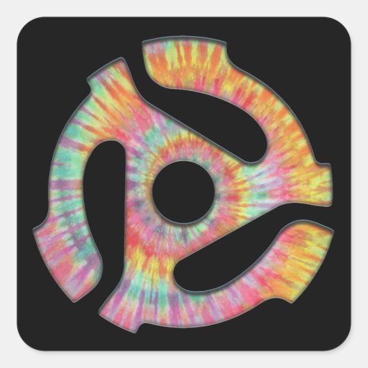 stropdas-kleurstof adapter 45 vierkante sticker (Voorkant)