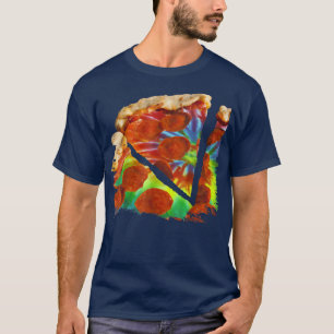 Stropdas-kleurstof Pizza Regenboogtrippy 32705589 T-shirt
