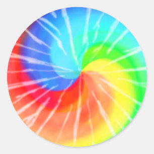 Stropdas-kleurstof Ronde Sticker