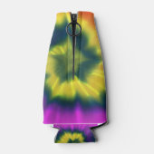 Stropdas-kleurstof spiraal - fleskoeler flesjeskoeler (Achterkant)