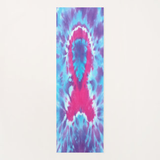 Stropdas-kleurstof Yoga Mat Breastcancer awareness