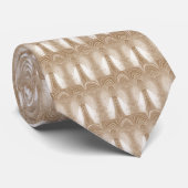 Stropdas kolommen - Beige (Opgerold)