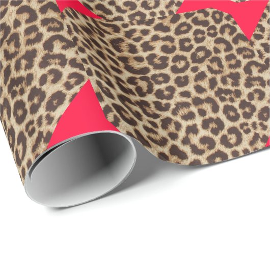 Stropdas Leopard Red Bow Cadeaupapier (Rol Hoek)