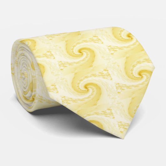 Stropdas - Maelstrom - Geel (Opgerold)