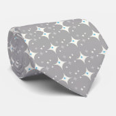 Stropdas Mannen blauw en grijs Retro (Opgerold)