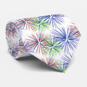 Stropdas mannen Patriottic Fireworks (Opgerold)