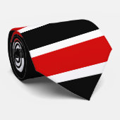 Stropdas Mannen rood wit streep 2 (Opgerold)