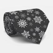 Stropdas mannen Stropdas-kerstsnowflakes (Opgerold)