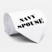 Stropdas marine-echtgenoot (Opgerold)